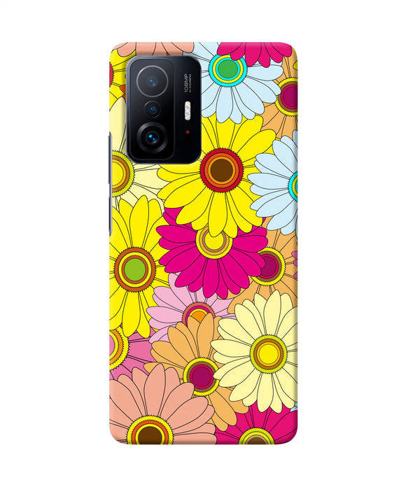 Abstract colorful flowers Mi 11T Pro 5G Back Cover