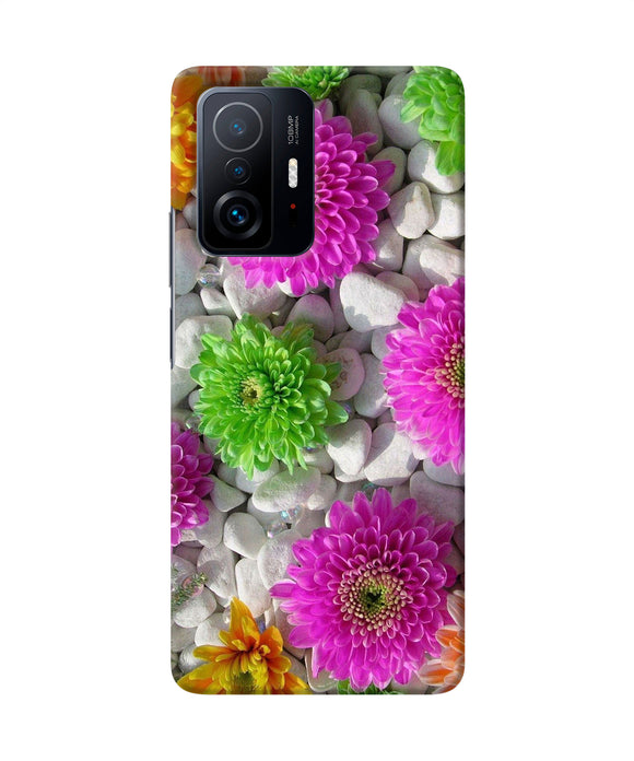 Natural flower stones Mi 11T Pro 5G Back Cover