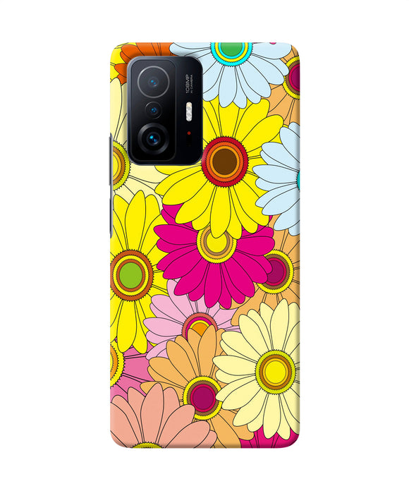 Abstract colorful flowers Mi 11T Pro 5G Back Cover