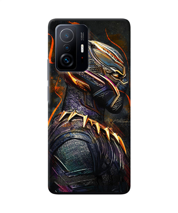 Black panther side face Mi 11T Pro 5G Back Cover