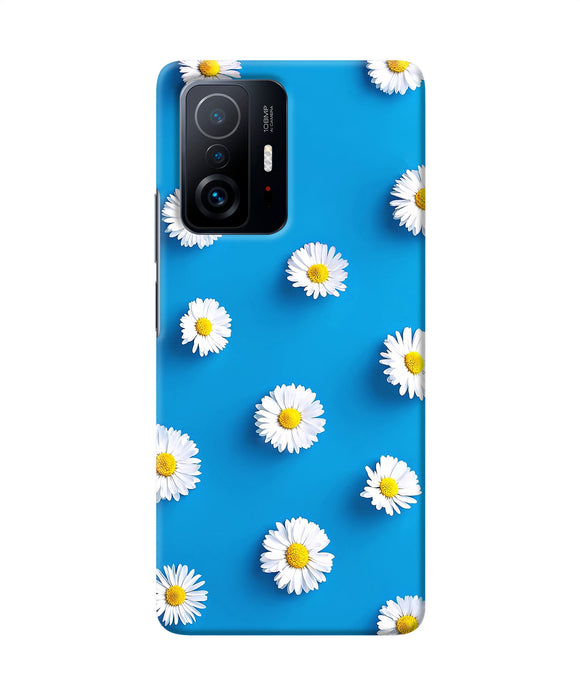 White flowers Mi 11T Pro 5G Back Cover