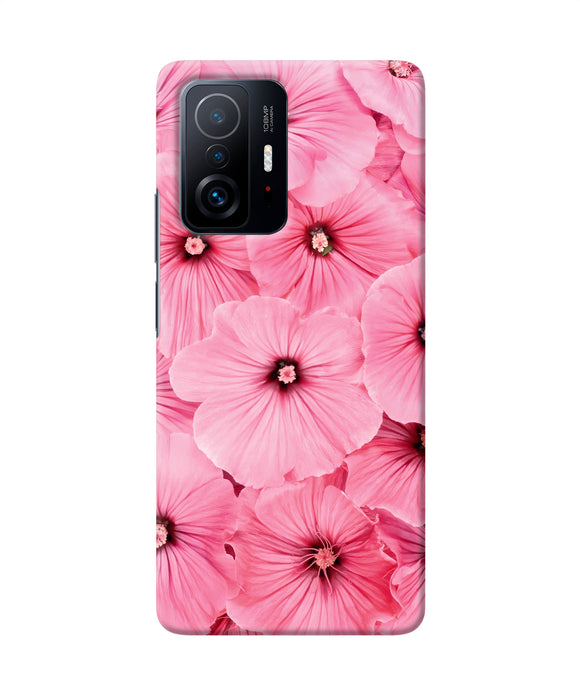 Pink flowers Mi 11T Pro 5G Back Cover