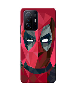 Abstract deadpool full mask Mi 11T Pro 5G Back Cover