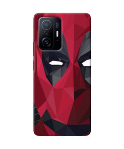 Abstract deadpool half mask Mi 11T Pro 5G Back Cover