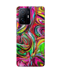 Abstract colorful ink Mi 11T Pro 5G Back Cover