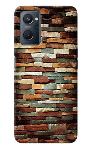 Bricks Pattern Realme 9i Back Cover