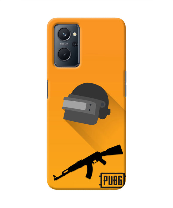 PUBG Helmet and Gun Realme 9i Real 4D Back Cover