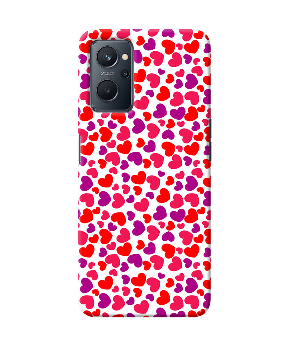 Heart print Realme 9i Back Cover