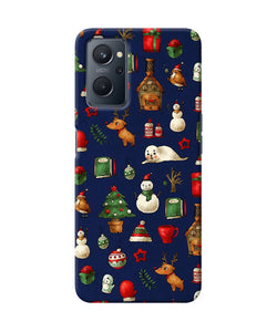 Canvas christmas print Realme 9i Back Cover