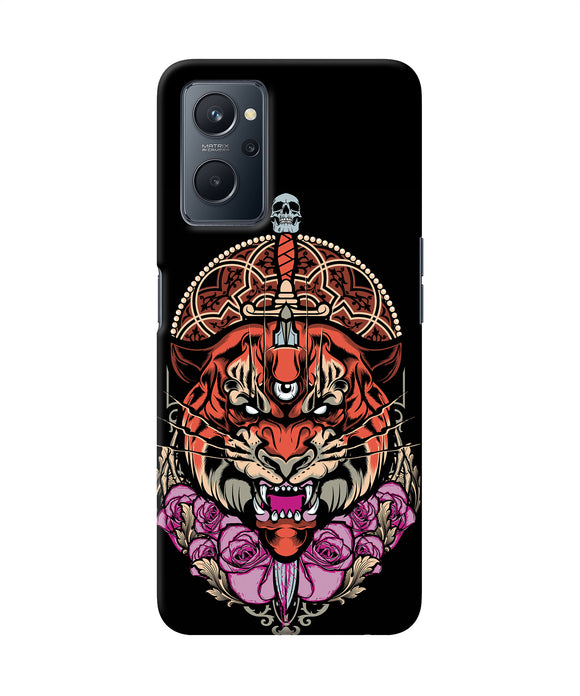 Abstract tiger Realme 9i Back Cover