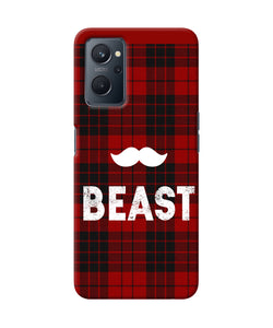 Beast red square Realme 9i Back Cover