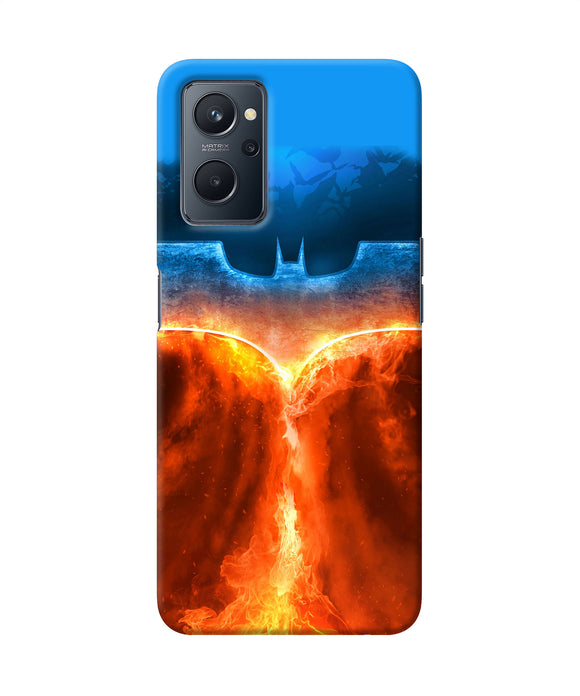 Burning batman logo Realme 9i Back Cover