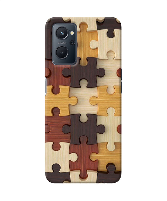 Wooden puzzle Realme 9i Back Cover