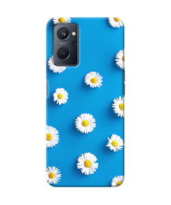 White flowers Realme 9i Back Cover