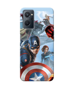 Avengers on the sky Realme 9i Back Cover