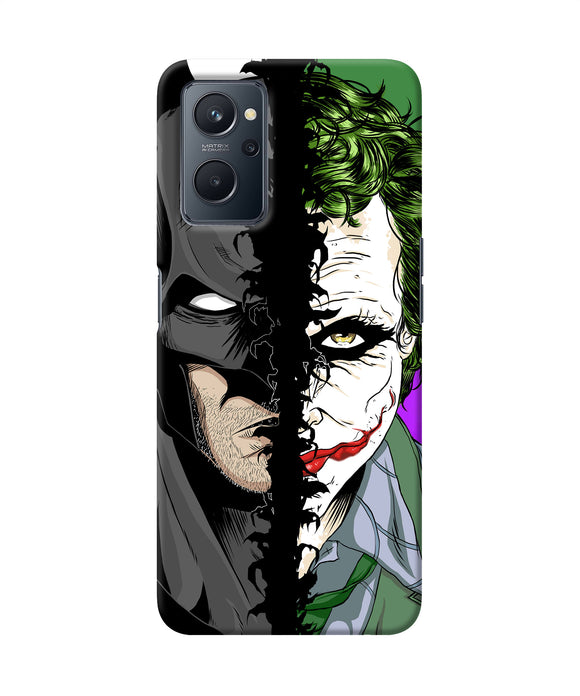 Batman vs joker half face Realme 9i Back Cover