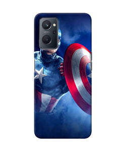 Captain america on sky Realme 9i Back Cover