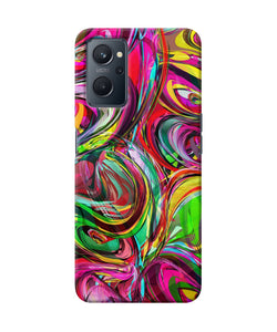 Abstract colorful ink Realme 9i Back Cover