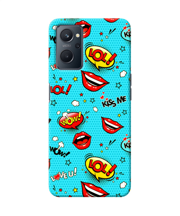 Lol lips print Realme 9i Back Cover