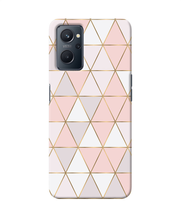 Abstract pink triangle pattern Realme 9i Back Cover