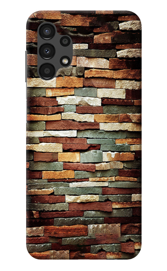 Bricks Pattern Samsung A13 4G Back Cover