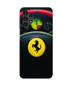Ferrari Steeriing Wheel Samsung A13 4G Real 4D Back Cover