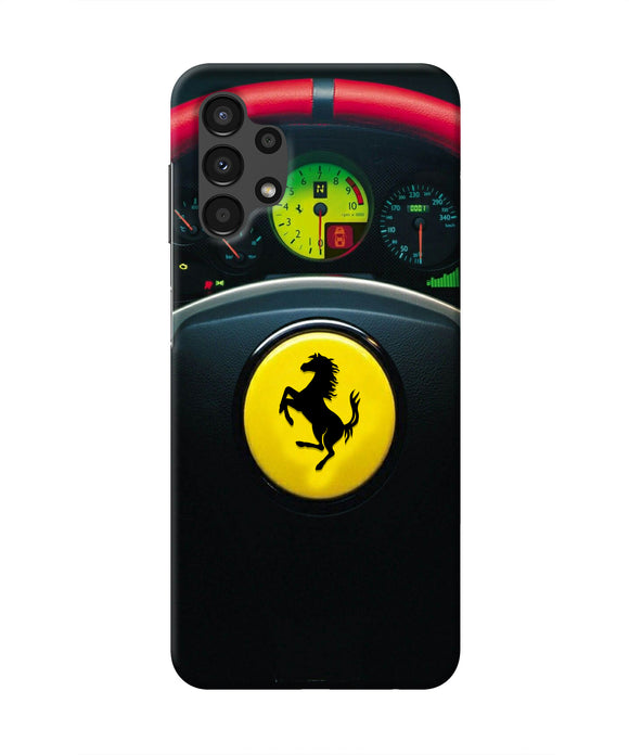 Ferrari Steeriing Wheel Samsung A13 4G Real 4D Back Cover
