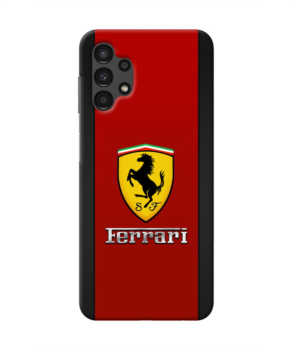 Ferrari Abstract Samsung A13 4G Real 4D Back Cover
