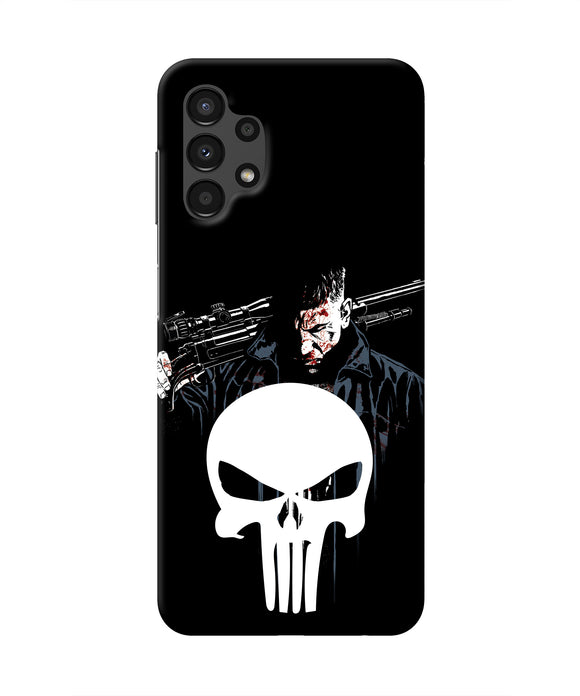 Punisher Character Samsung A13 4G Real 4D Back Cover