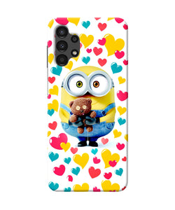 Minion teddy hearts Samsung A13 4G Back Cover