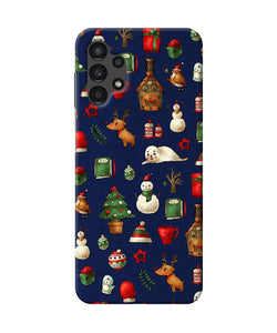 Canvas christmas print Samsung A13 4G Back Cover