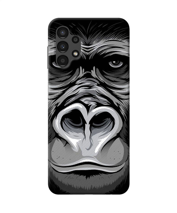 Black chimpanzee Samsung A13 4G Back Cover