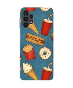 Abstract food print Samsung A13 4G Back Cover