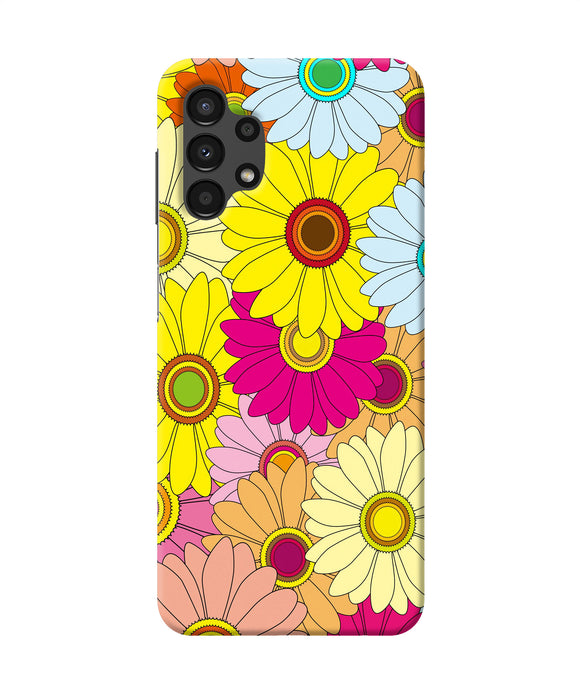 Abstract colorful flowers Samsung A13 4G Back Cover