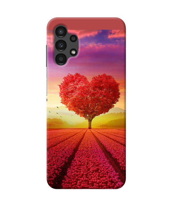 Natural heart tree Samsung A13 4G Back Cover