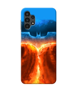 Burning batman logo Samsung A13 4G Back Cover