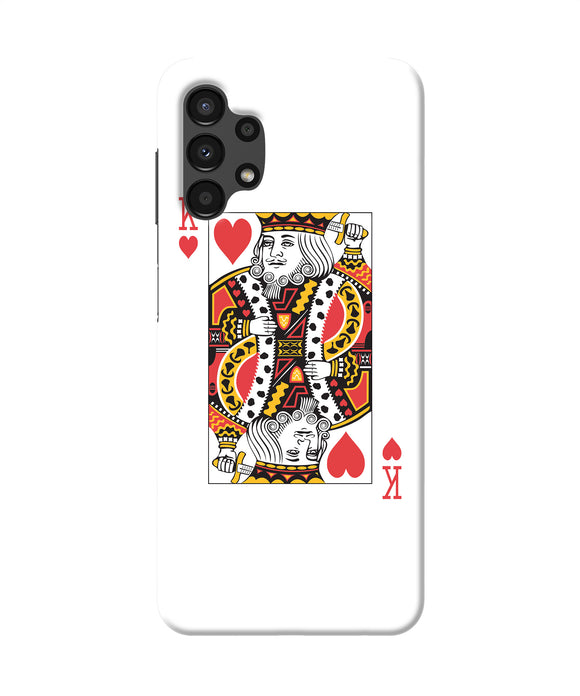 Heart king card Samsung A13 4G Back Cover