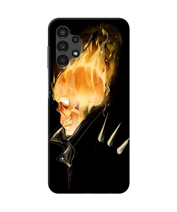 Burning ghost rider Samsung A13 4G Back Cover