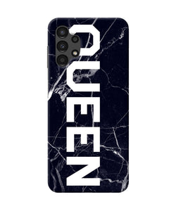 Queen marble text Samsung A13 4G Back Cover