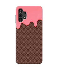 Waffle cream biscuit Samsung A13 4G Back Cover