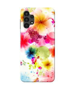 Flowers print Samsung A13 4G Back Cover