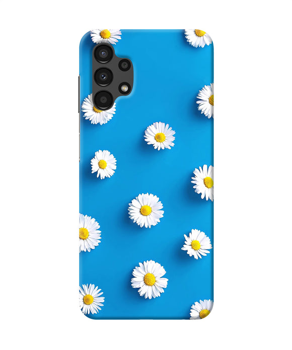 White flowers Samsung A13 4G Back Cover