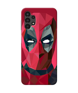 Abstract deadpool full mask Samsung A13 4G Back Cover