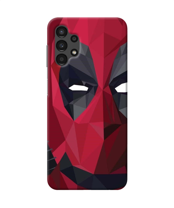 Abstract deadpool half mask Samsung A13 4G Back Cover