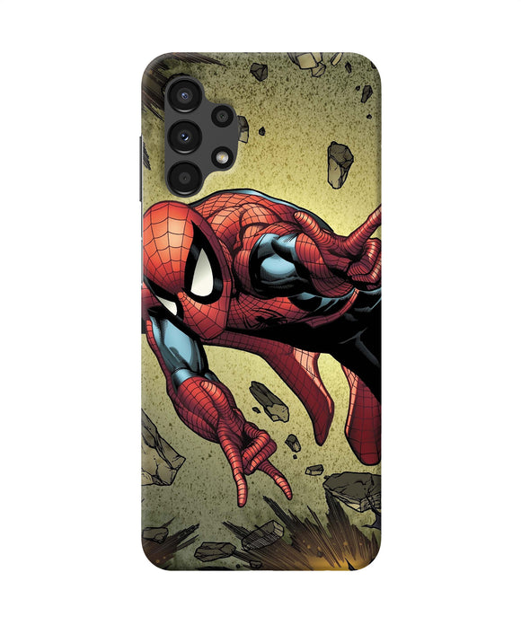 Spiderman on sky Samsung A13 4G Back Cover