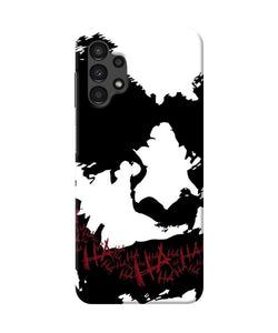 Black and white joker rugh sketch Samsung A13 4G Back Cover