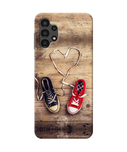 Shoelace heart Samsung A13 4G Back Cover