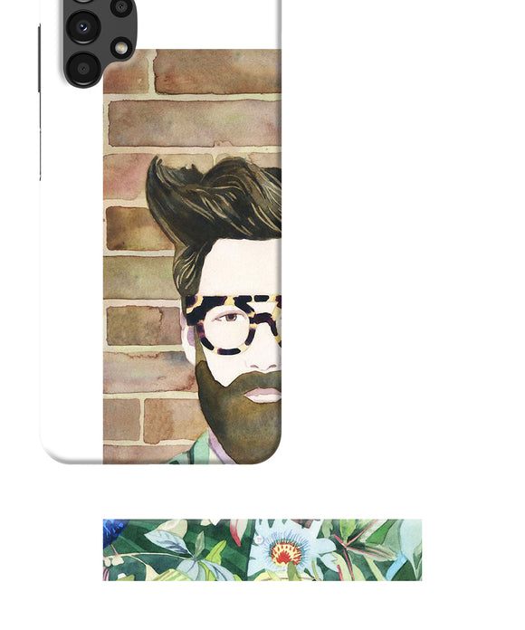 Beard man with glass Samsung A13 4G Back Cover