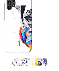 Girl color hand Samsung A13 4G Back Cover