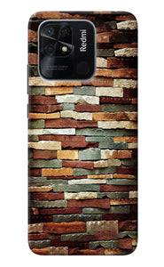 Bricks Pattern Redmi 10/10 Power Back Cover